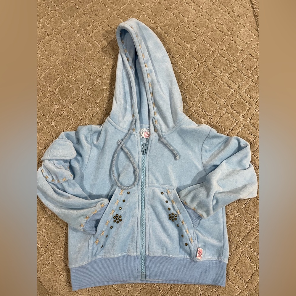 FiFi Petite Girls zip up hoodie size S